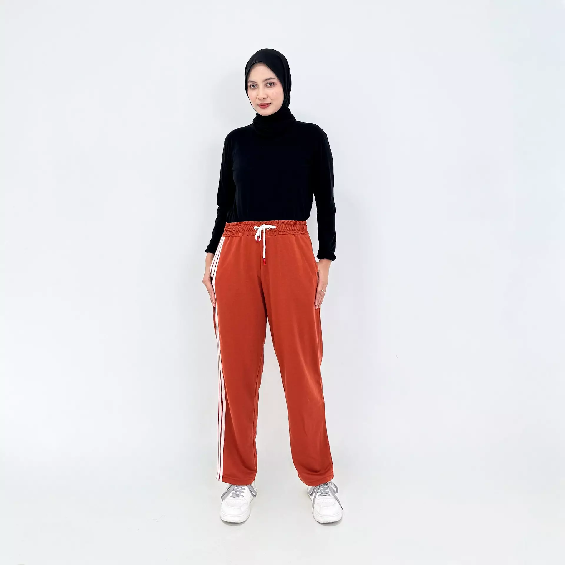 Celana Panjang Rileks Trisya ORANGE Bawahan Training Olahraga Babyterry