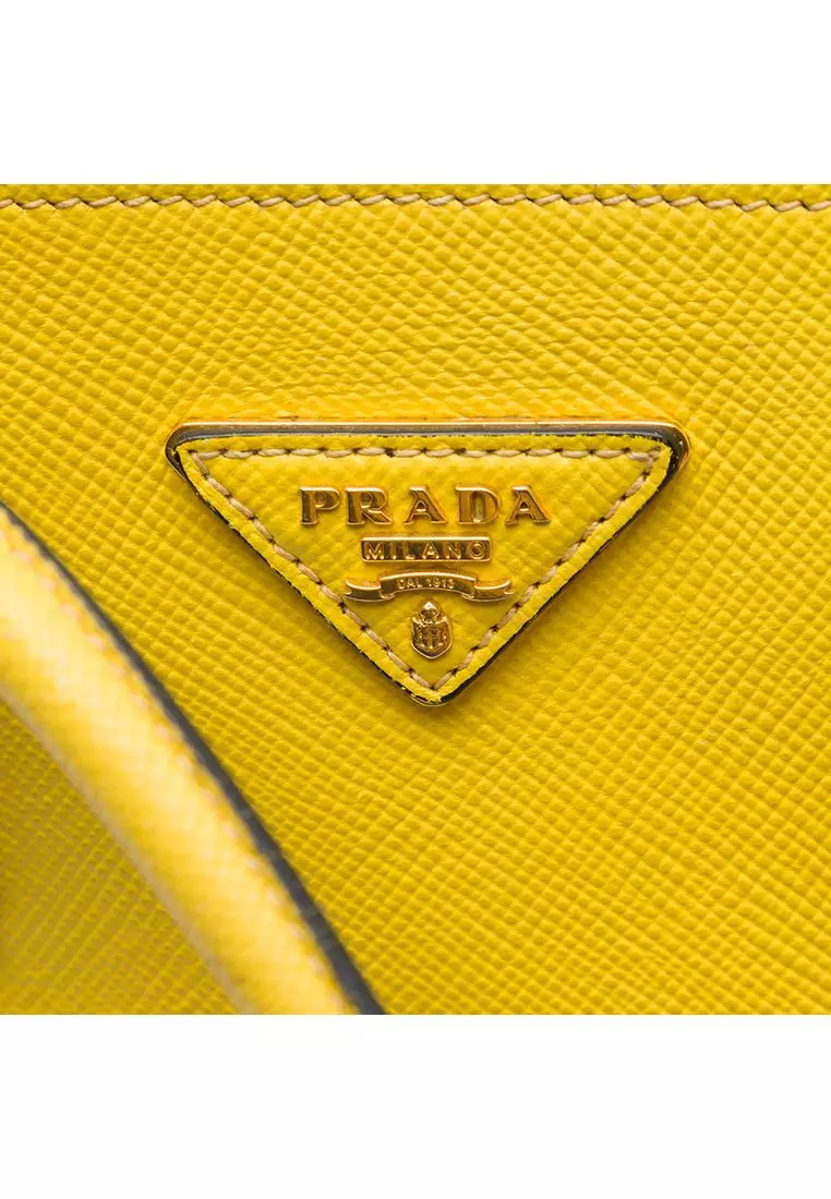 Pre-Loved Prada Medium Saffiano Cuir Double Satchel