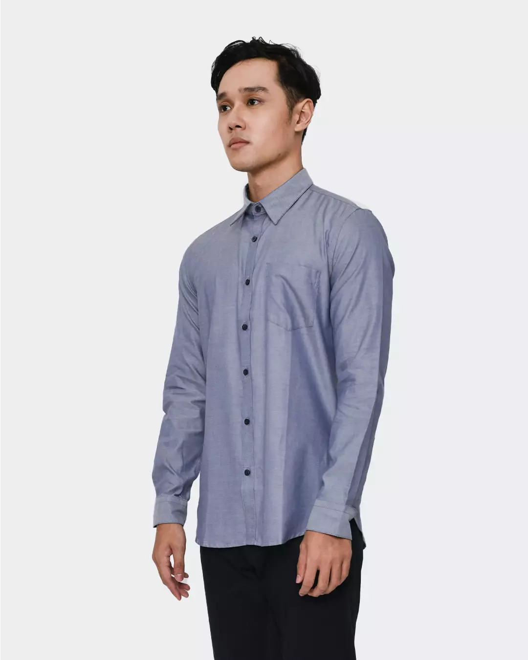 MANZONE Kemeja formal lengan panjang ECLIPSE-NAVY