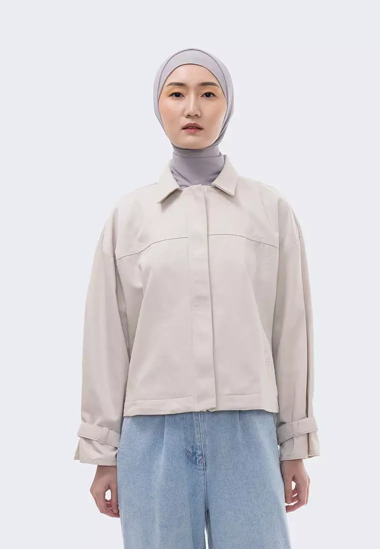 Ria Miranda Almond Brown Sherly Jacket