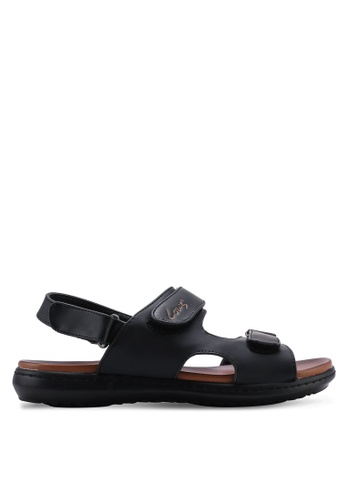 Louis Cuppers black Velcro Sandals BC81FSH622CBC0GS_1