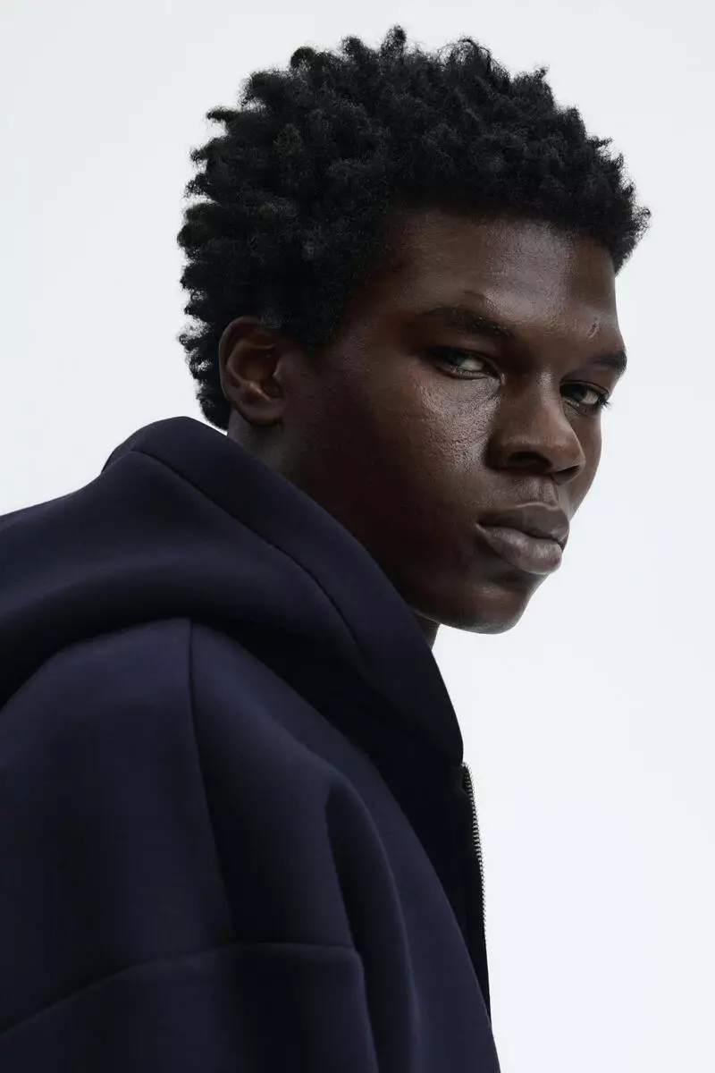 Loose Fit Scuba Zip-through hoodie