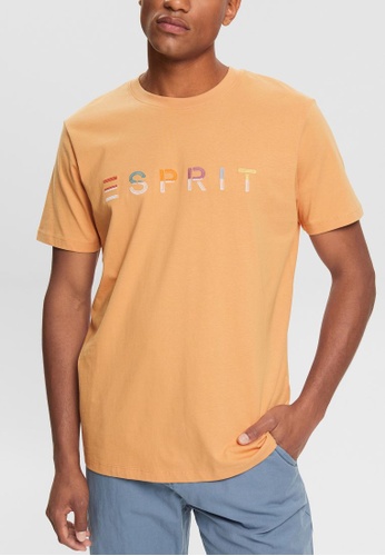 ESPRIT orange ESPRIT Jersey T-shirt with an embroidered logo EBB3AAAF8E1121GS_1