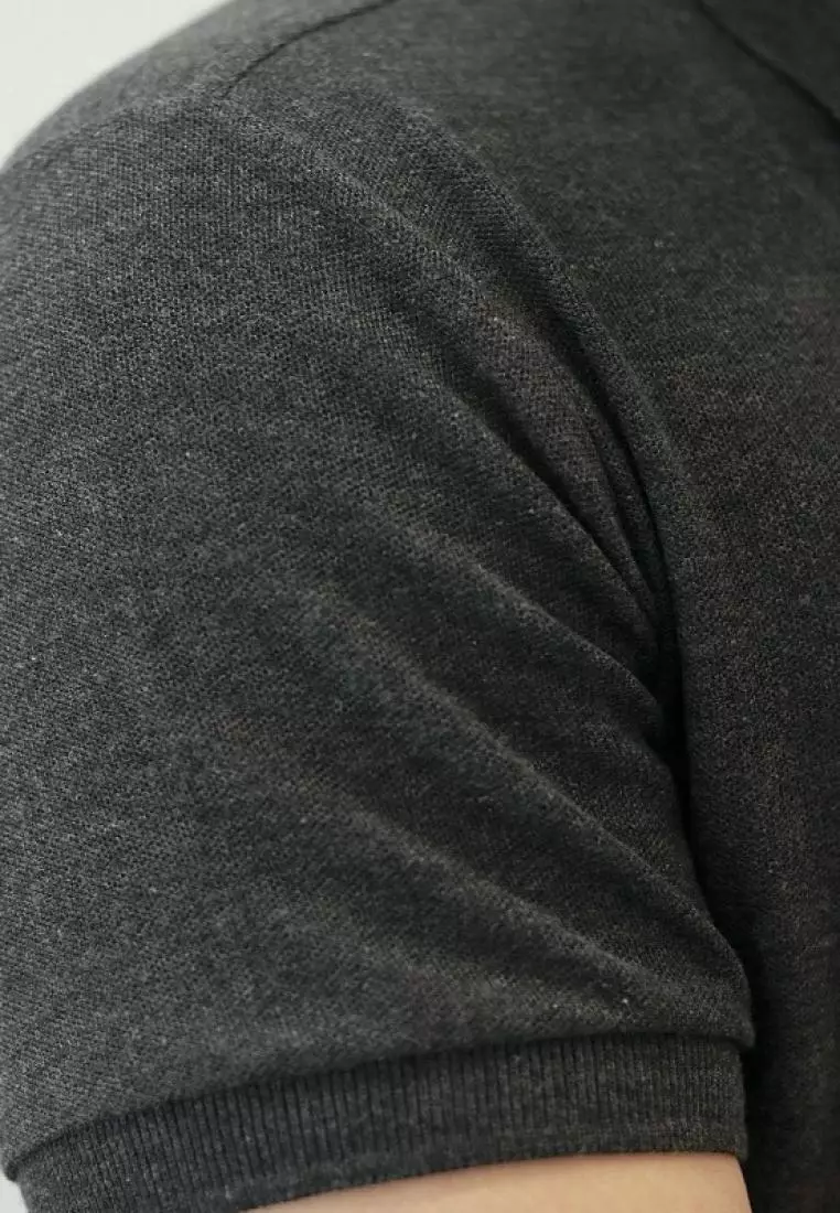 Kale Park Dark Grey/ Kaos Polo Pria Lengan Pendek Kerah / Polo Shirt Slim Fit