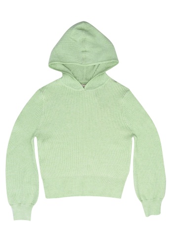 ONLY green Florelle Life Long Sleeves Hood Sweatshirt A0F75KA4FB17A4GS_1