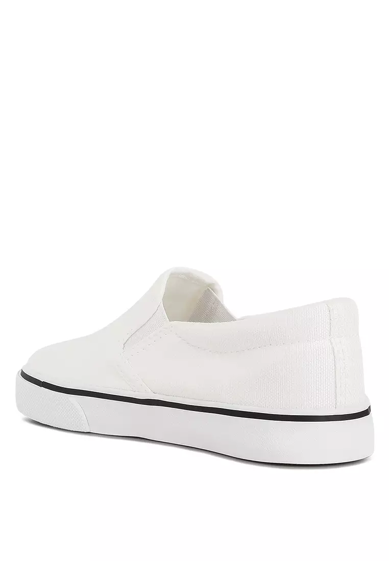 Kids white outlet slip ons