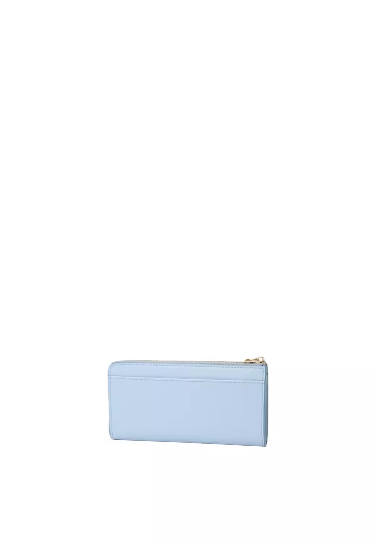 L-Zip Long Wallet - Baby Blue