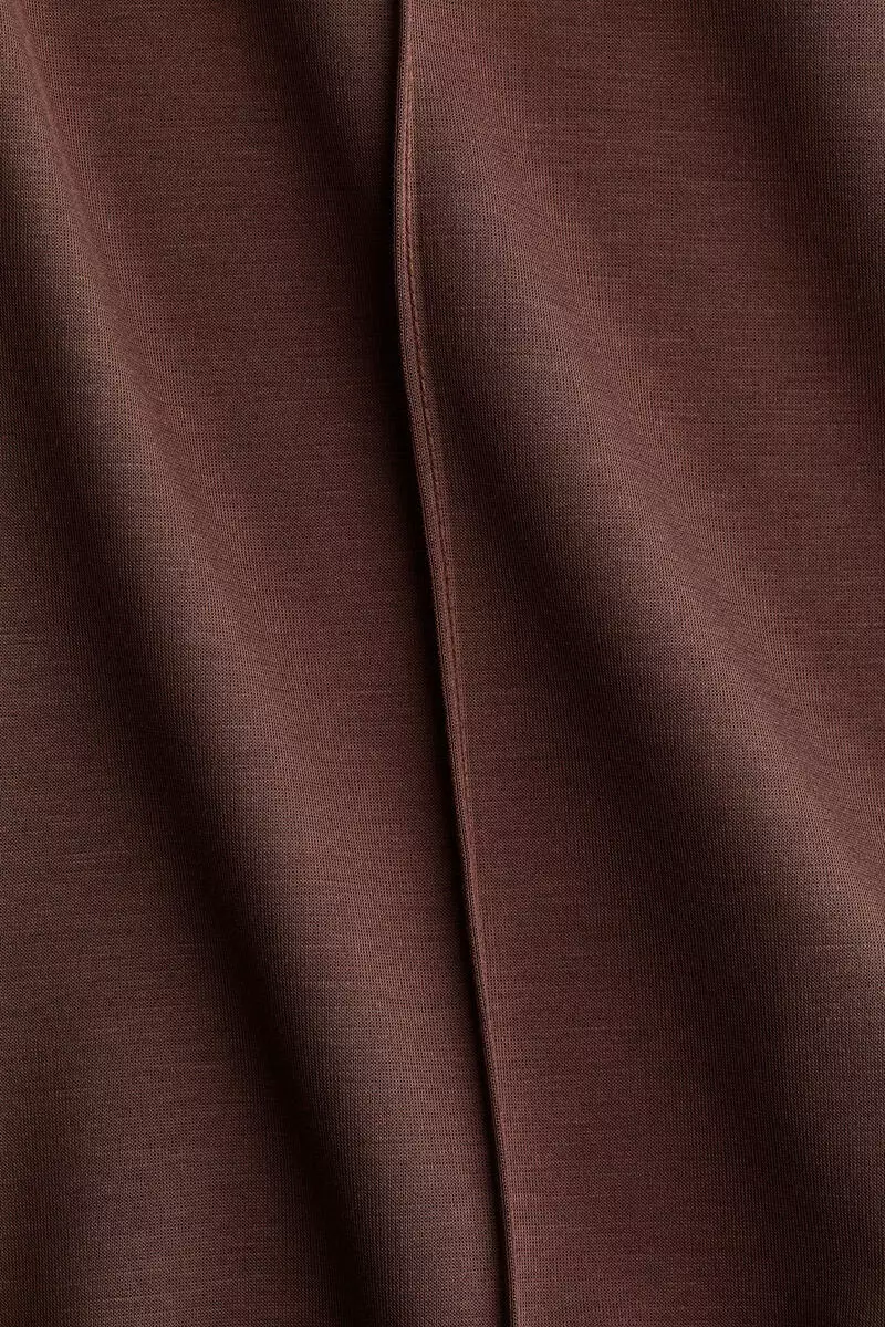 Wide crease-front joggers