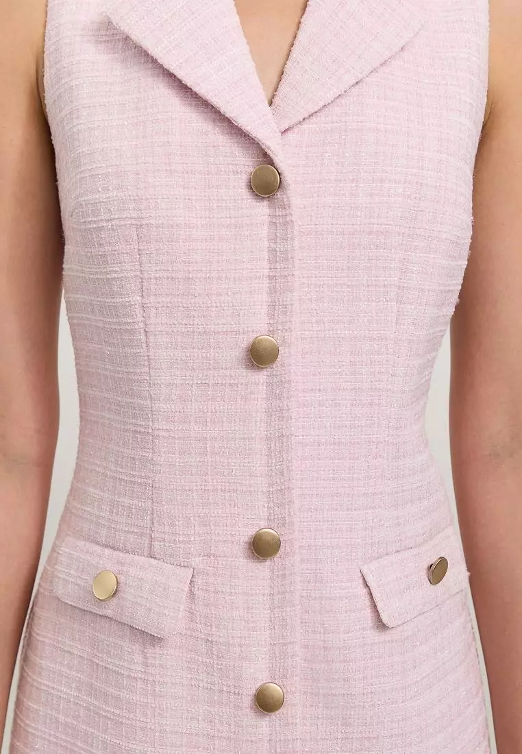 Tweed Collared Dress