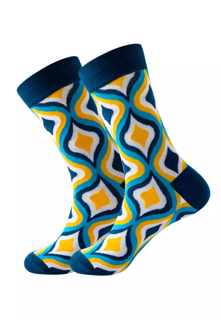 Buy Kings Collection Square Shape Pattern Cozy Socks (EU38-EU45 ...