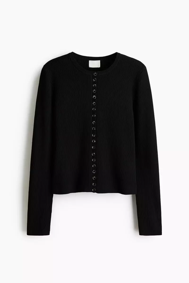 Ribbed cardigan