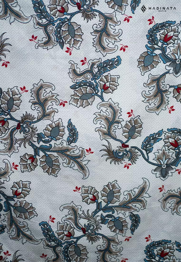 Hadinata Batik Premium Kain Katun Superfine Gracika White