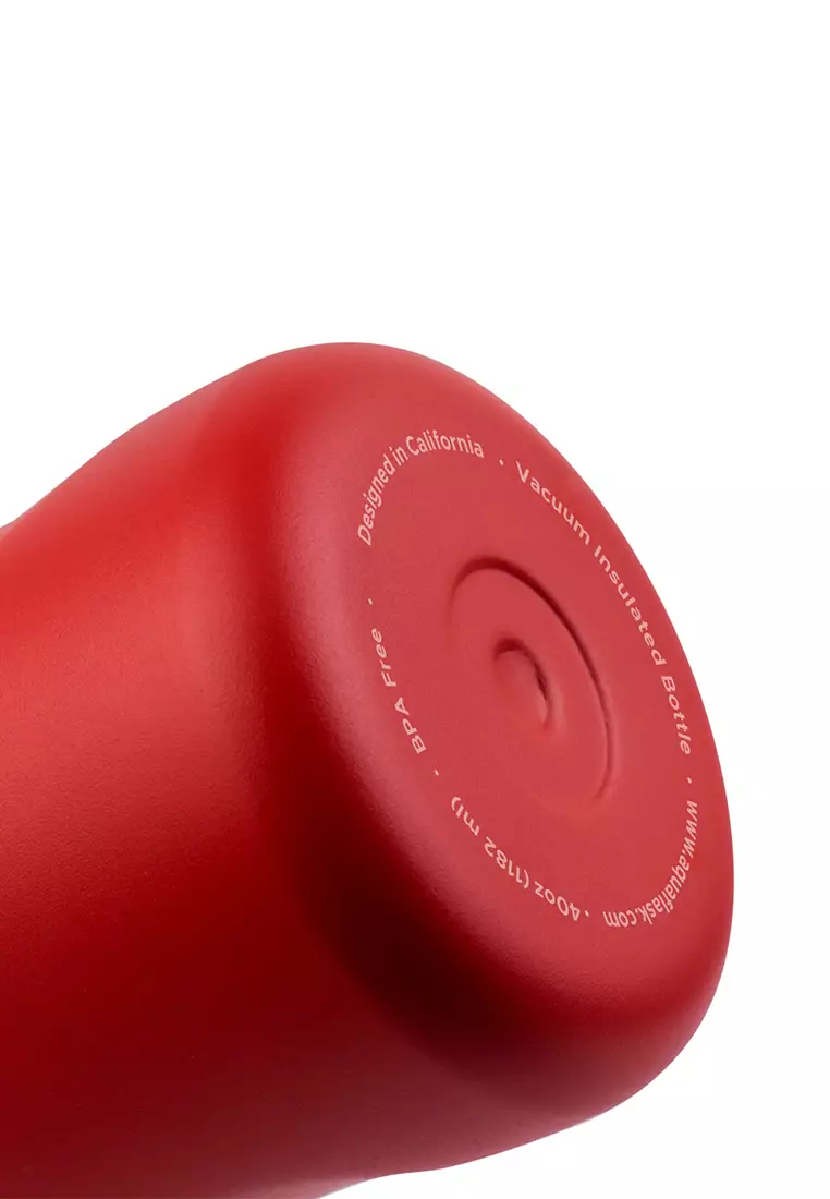 40oz Cherry Red New Sports Lid Bottle Wide Mouth Vacuum Insulated Stainless Steel Drinking Water Bottle