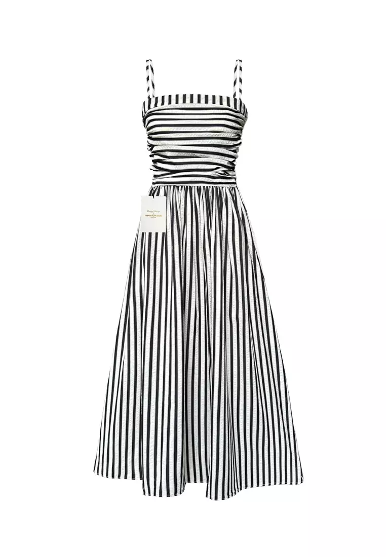 Contrast Stripe Slip Dress YX3226