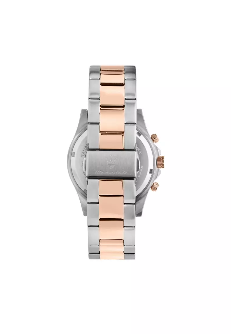 【2 Years Warranty】Maserati Competizione 43mm Men's Quartz Watch Luminous Dial Hands R8873600004 Japan Movement