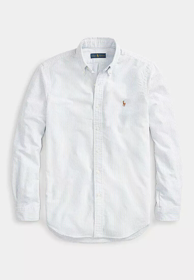 Classic Fit Striped Oxford Shirt