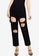 MISSGUIDED black Petite Riot Ripped Mom Jean 02EFBAA275F680GS_1