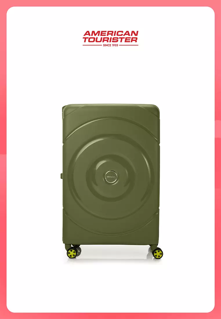 American Tourister Koper Hardcase Circurity Large 28 Inch - Olive Green
