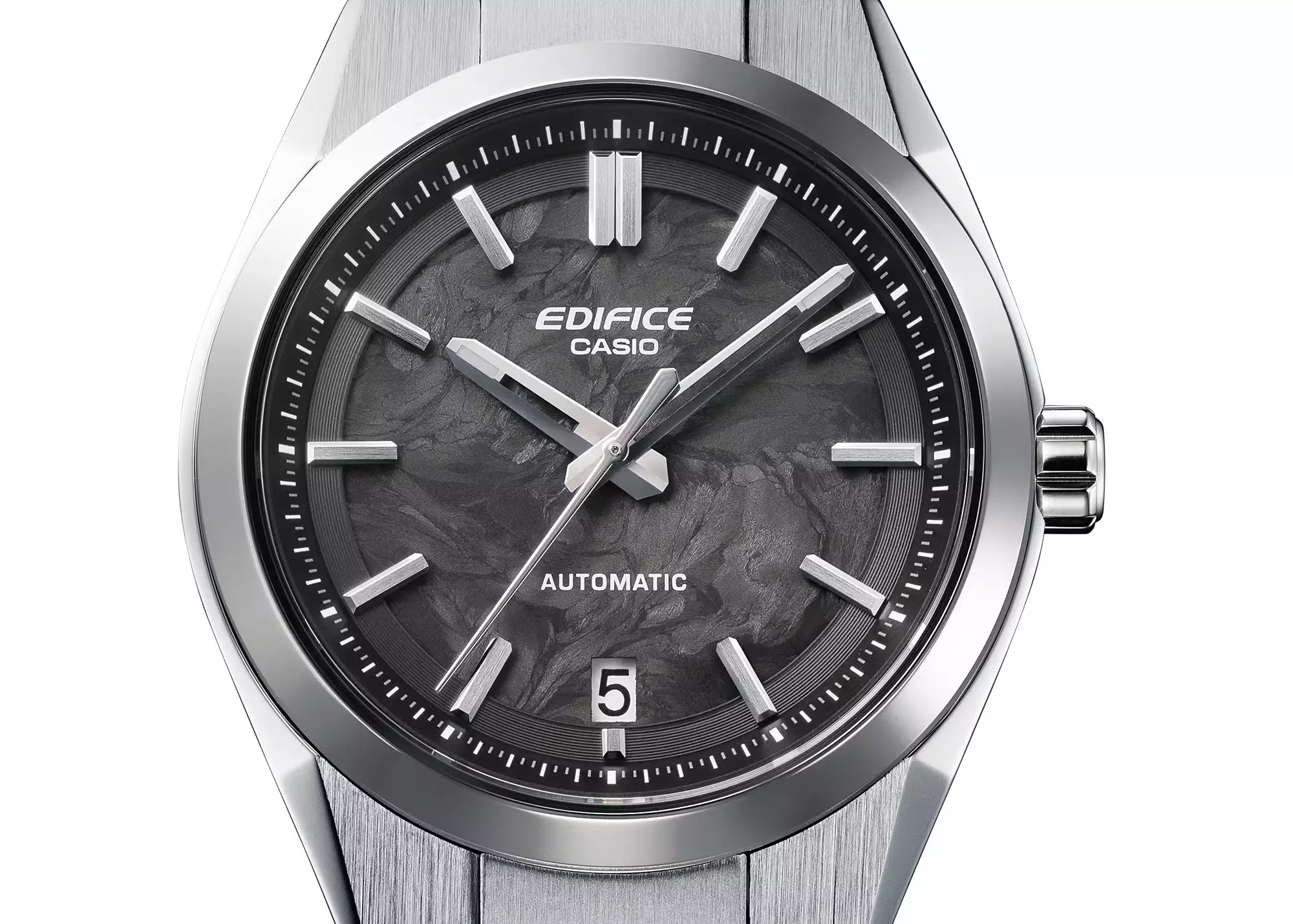 Casio Edifice Automatic - Jam Tangan Analog Pria - Black Dial - All Stainless Steel - EFK-100CD-1A