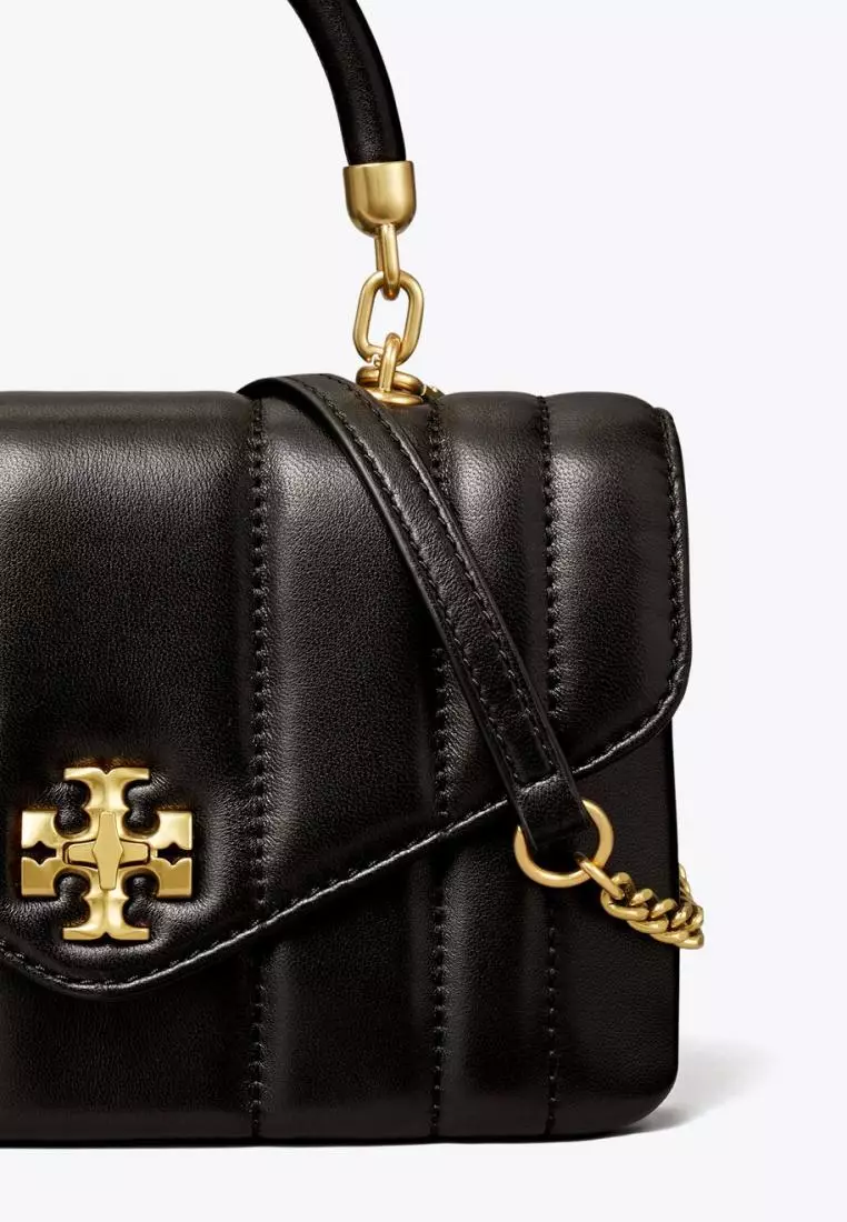 Tory Burch Mini Kira Top Handle Bag Black