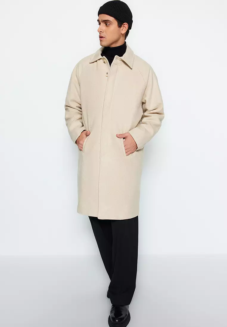 Unisex Wool Blend Winter Coat