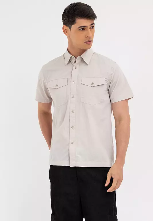 Men's Polo #2 Button Down Beige