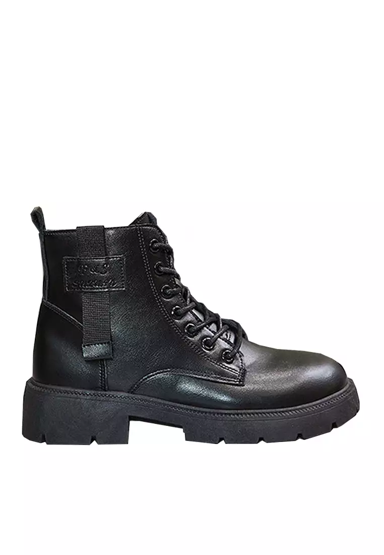 Discount on Twenty Eight Shoes  shoes - SKU: VANSA Fashionable Lace-Up Platform Martin Boots VSW-B1807