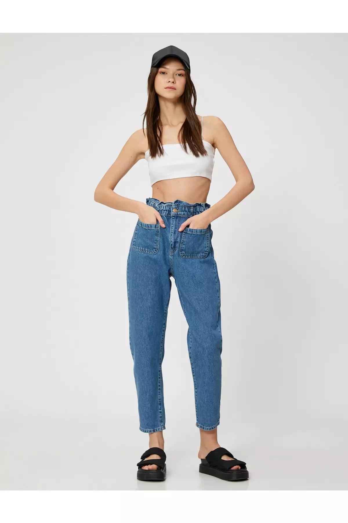 Buy KOTON Jeans High Waist Baggy Jeans 2025 Online ZALORA