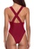 LYCKA red LKL7012a-European Style Lady Swimsuit-Red 5130DUSBEDE921GS_3