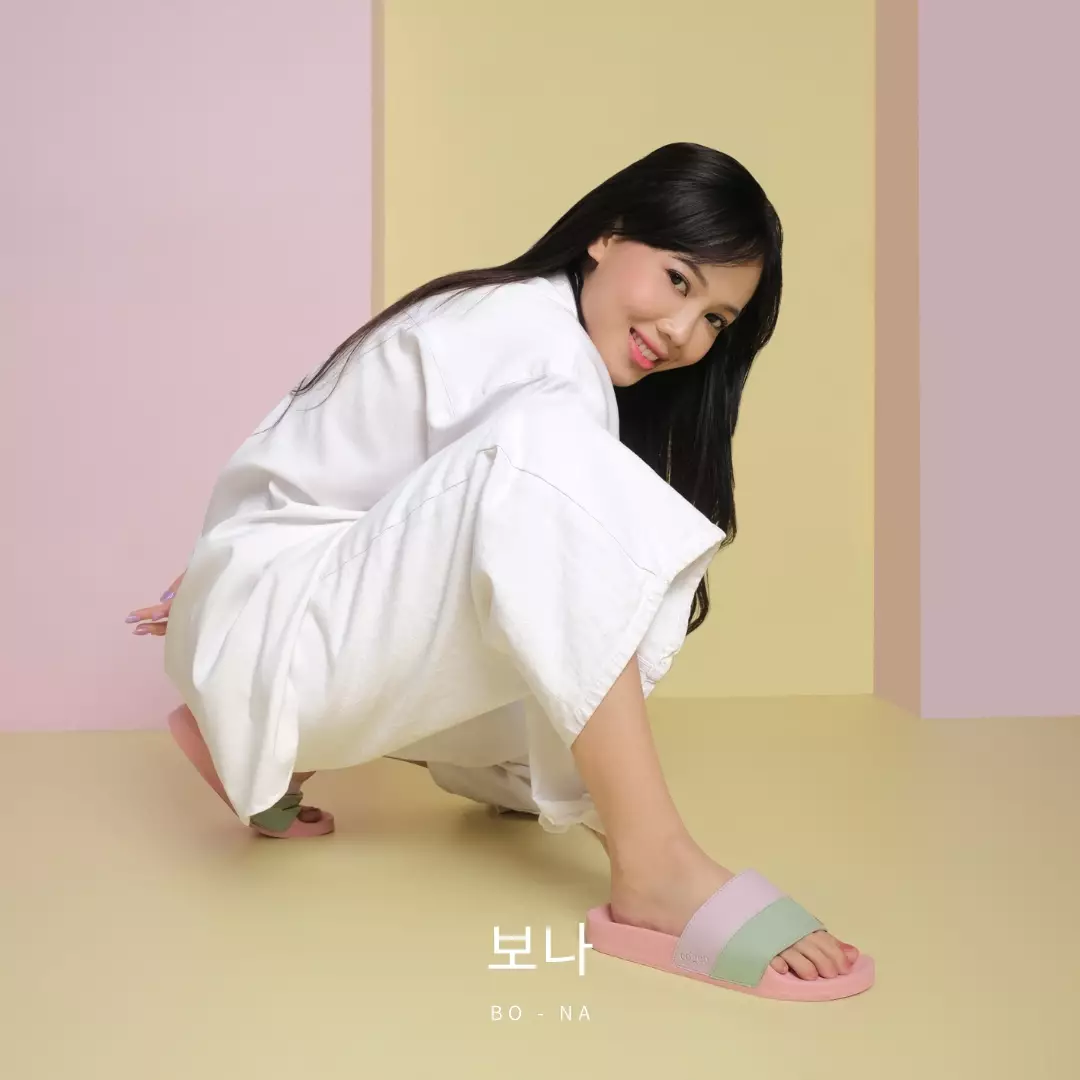 Sandal Wanita Cogen Bona Series - Green - Purple