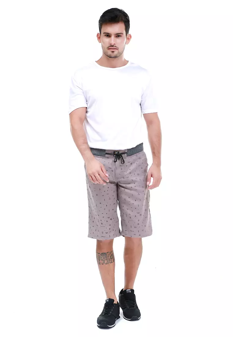Rissham Celana Pendek Chino Pria Simple Casual Short Pants Material Cotton ORIGINAL - Mocca