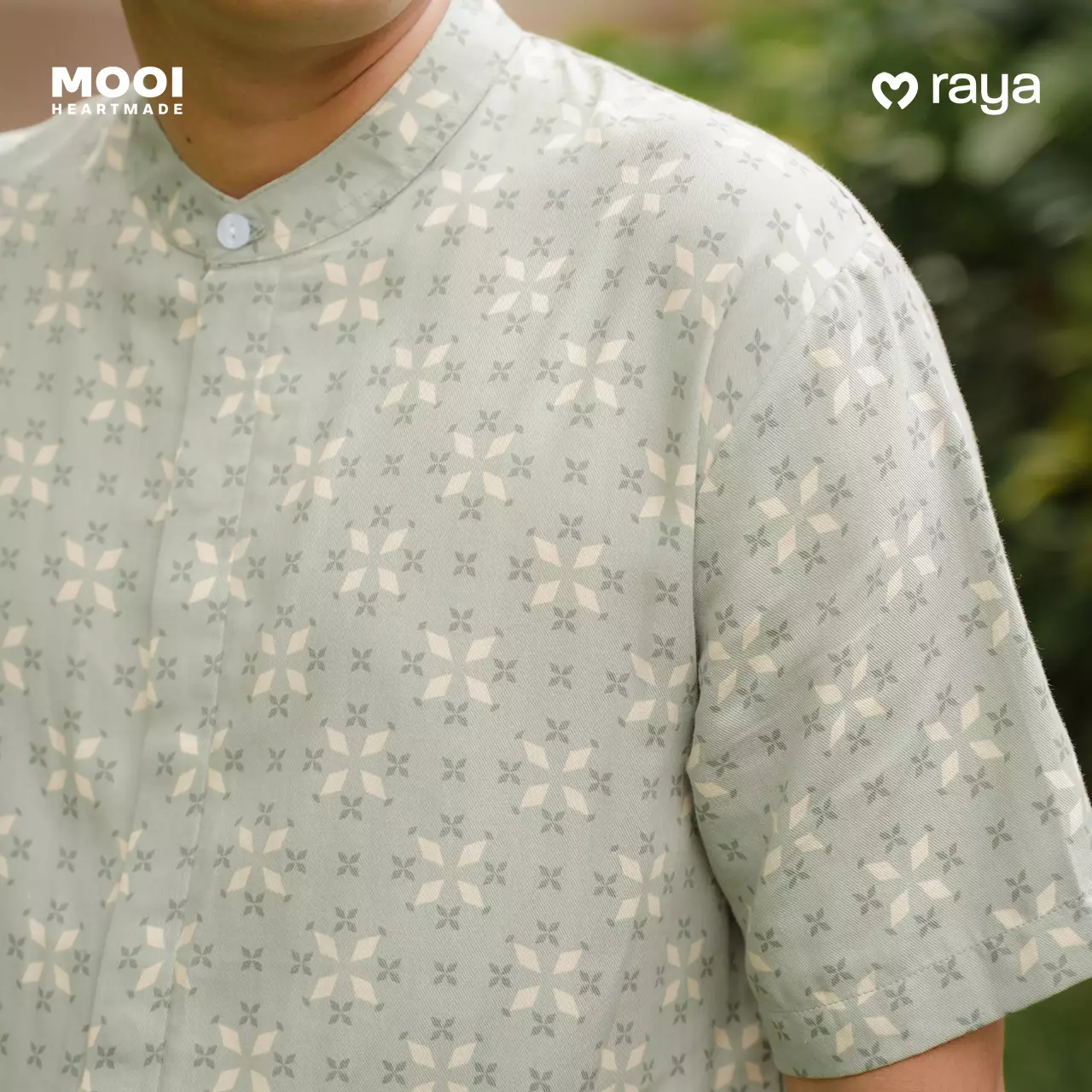 Mooi Atasan Pria Kemeja Pria Raya Collection Zaidan Koko - Khaki