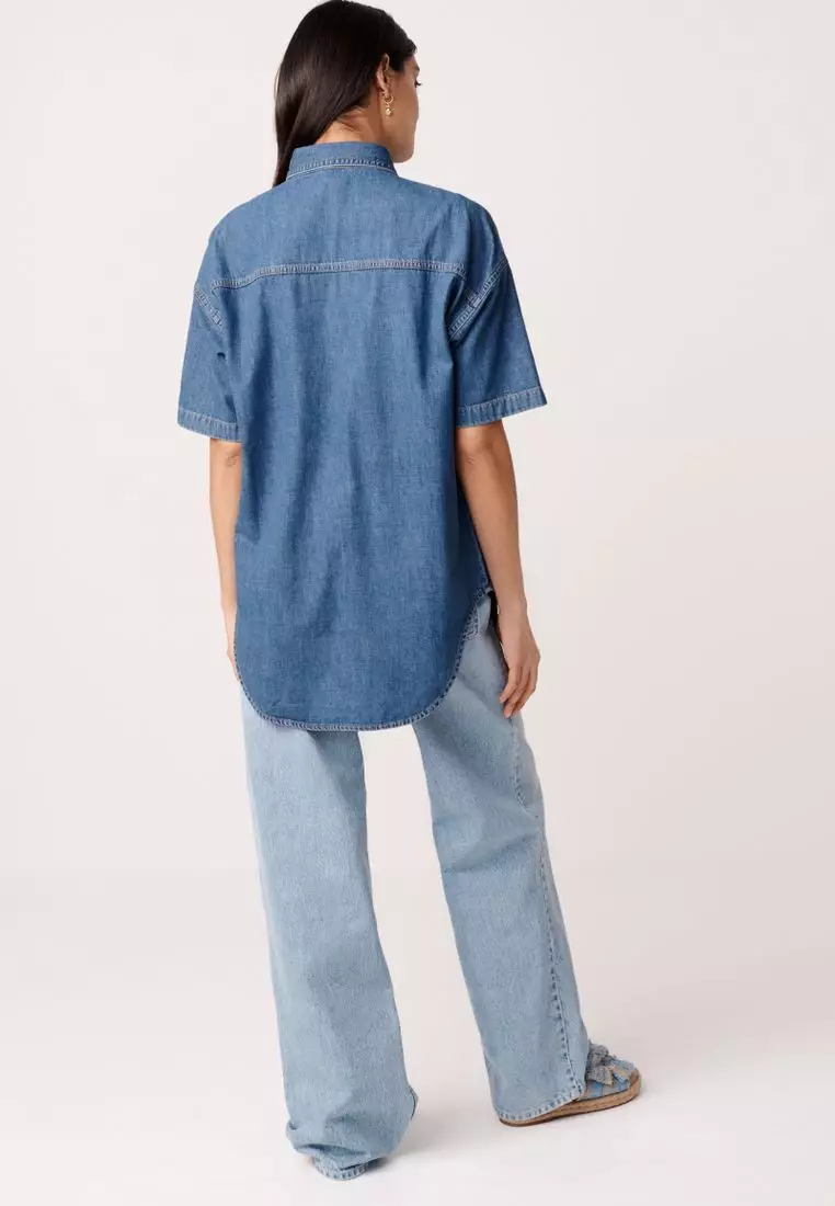 NEXT Short Sleeve Denim Shirt 2025 | Buy NEXT Online