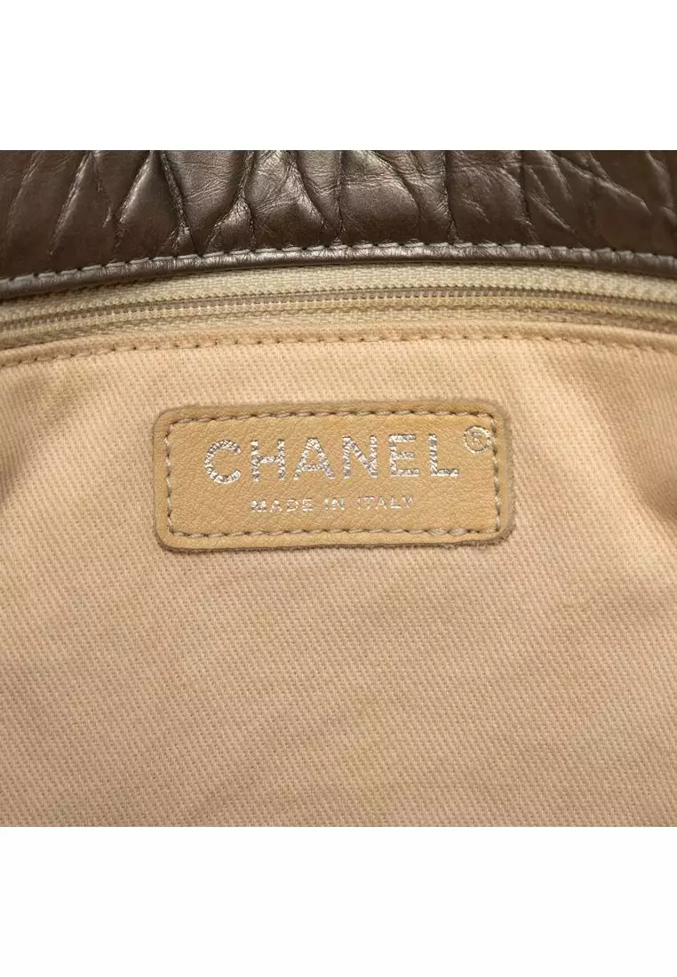 Pre-Loved Chanel Quilted Metallic Aged Calfskin Reissue 2.55 Tote