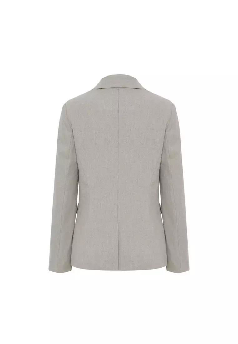 長袖合身剪裁西裝外套