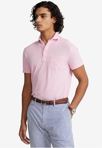 Polo Ralph Lauren pink Pocket Polo Shirt 5D58BAA5BCE41BGS_1