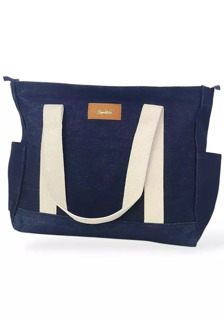 Hand Bag Denim (Tas Laptop) DARK BLUE