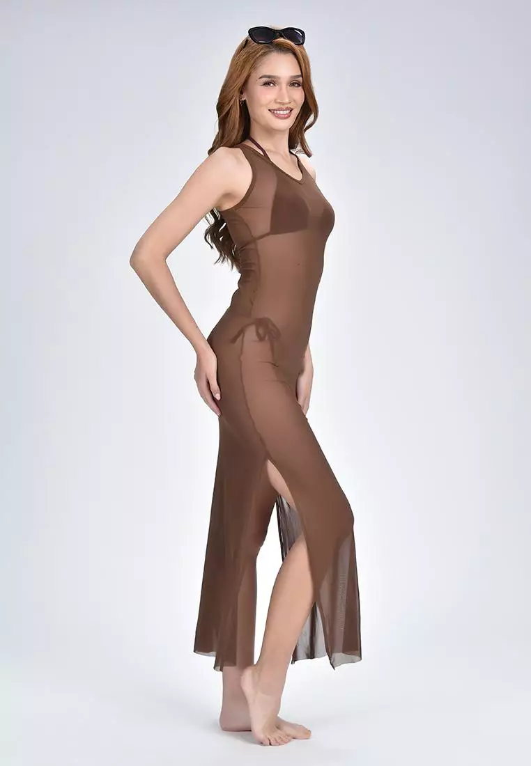 Women's Cover-Up Mesh Dress