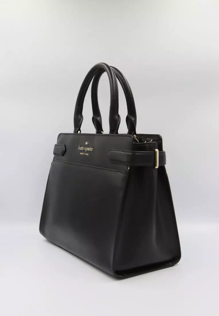 Kate Spade Small Staci WKRU7097 Satchel Bag In Black