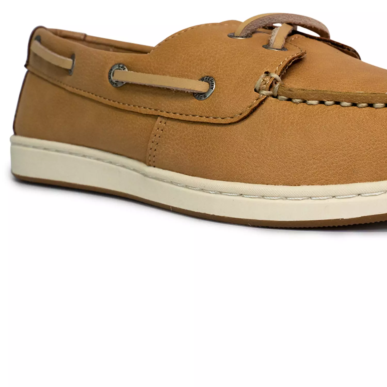 Women's Authentic Original™ Jewelfish 1-Eye Leather Boat Shoes Topsider - Light Tan/Off White (25S00712)