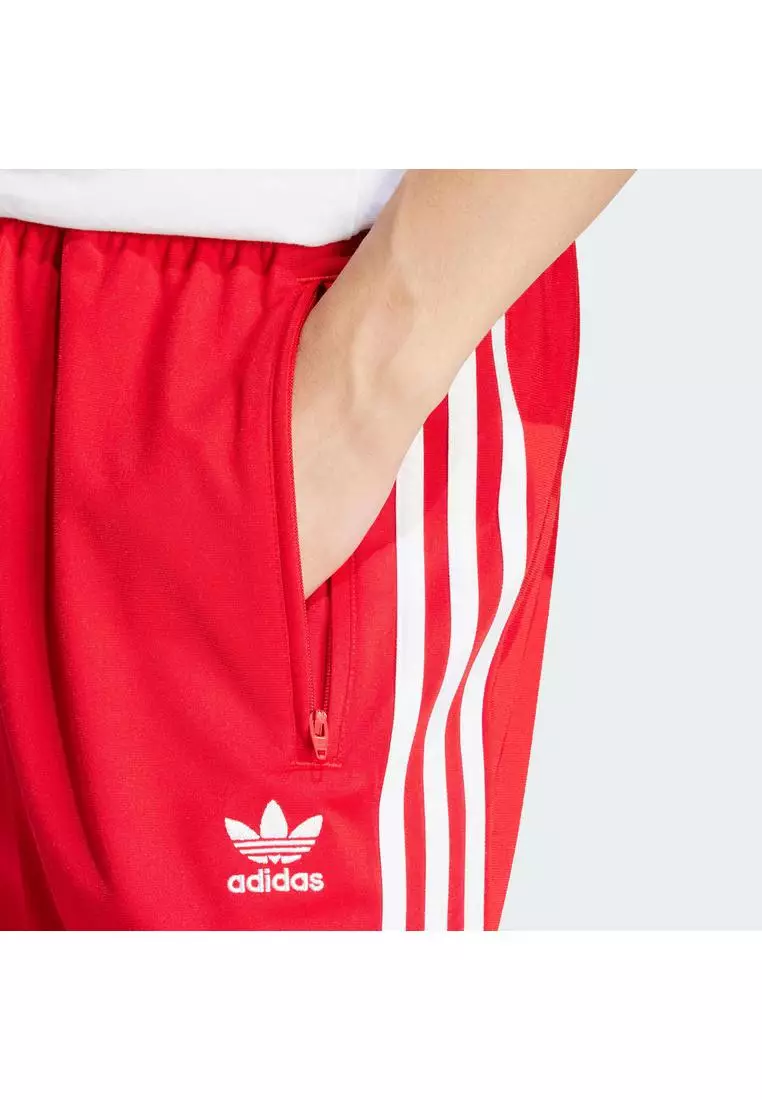 Adidas firebird shorts red online