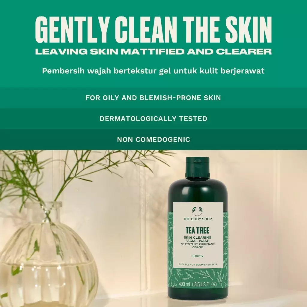 Tea Tree Skin Clearing Face Wash 400ml