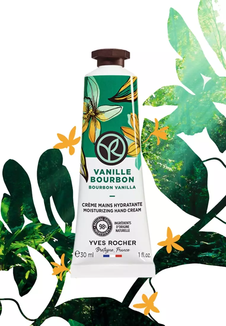 Bourbon Vanilla Moisturizing Hand Cream - 30ml Natural, Silicone Free, Colorant Free