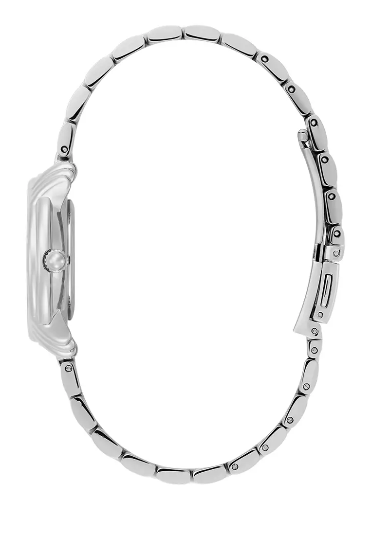 Olivia Burton Art Deco 2.0 Ivory Faux MOP & Silver Bracelet 30mm - 24000293