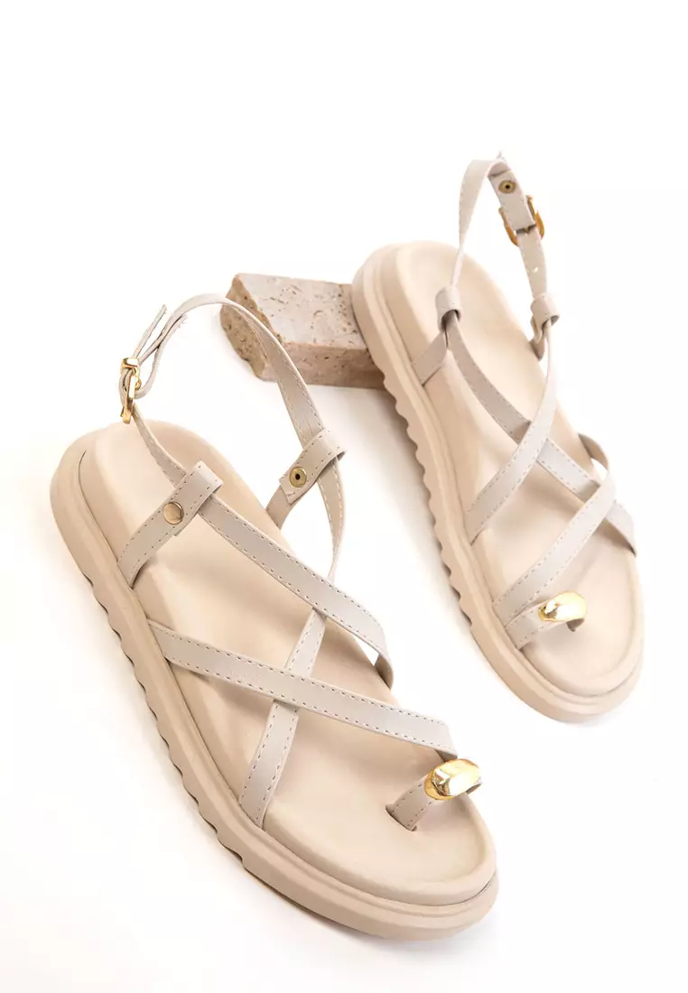 Beige Women's Sandals 20667