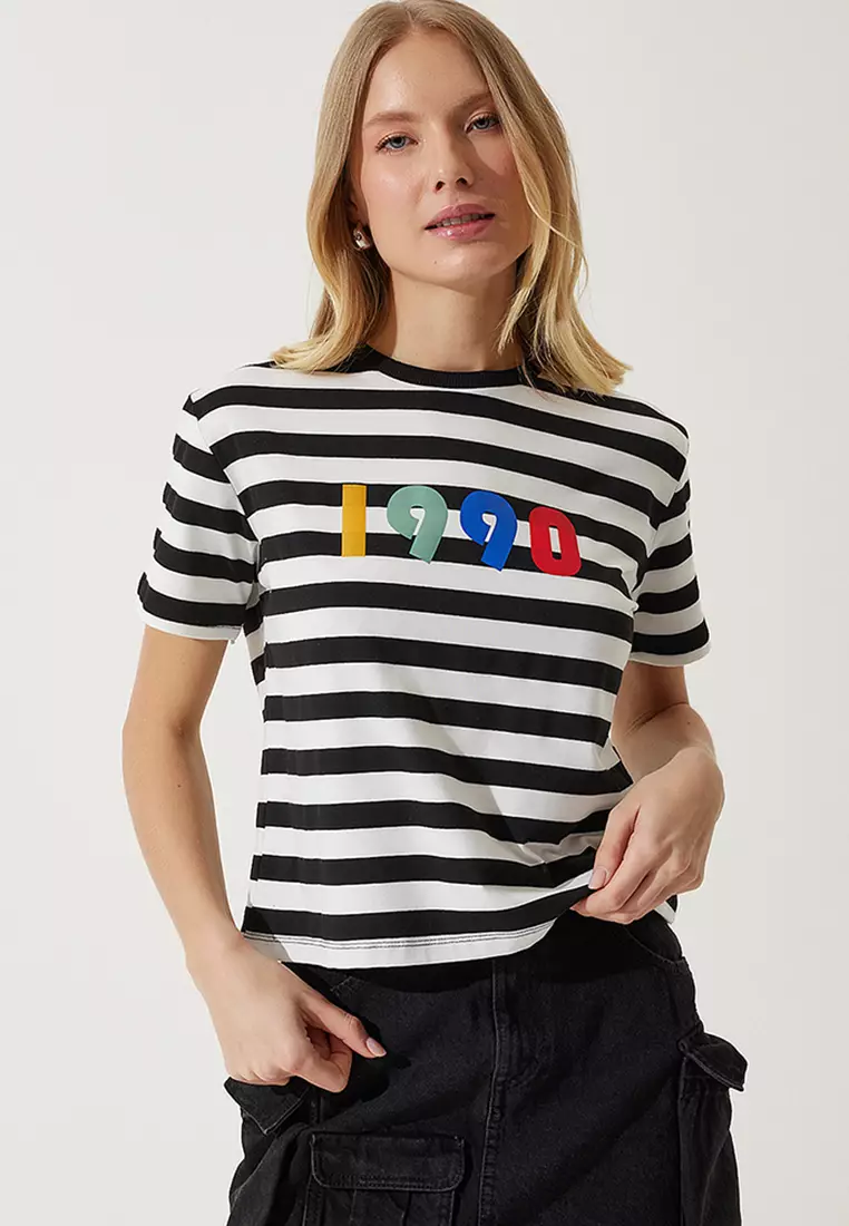 Buy Happiness Istanbul Striped T-Shirt 2025 Online ZALORA - Main Image