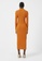 French Connection orange Reina Ribbed Jersey Midi Dress C6823AAB986CCAGS_5