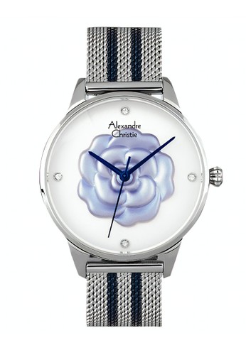 Jual Alexandre Christie Alexandre Christie Jam Tangan Wanita - Silver Blue White - Tali Pasir ...