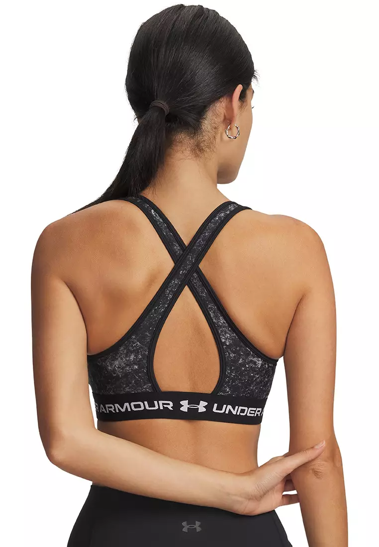 Crossback Mid Printed Sports Bra