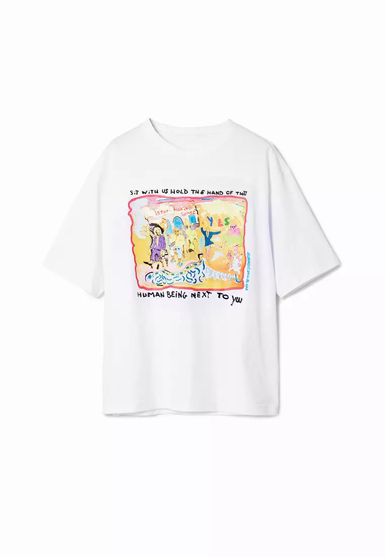 Desigual Man Positional Print T-Shirt